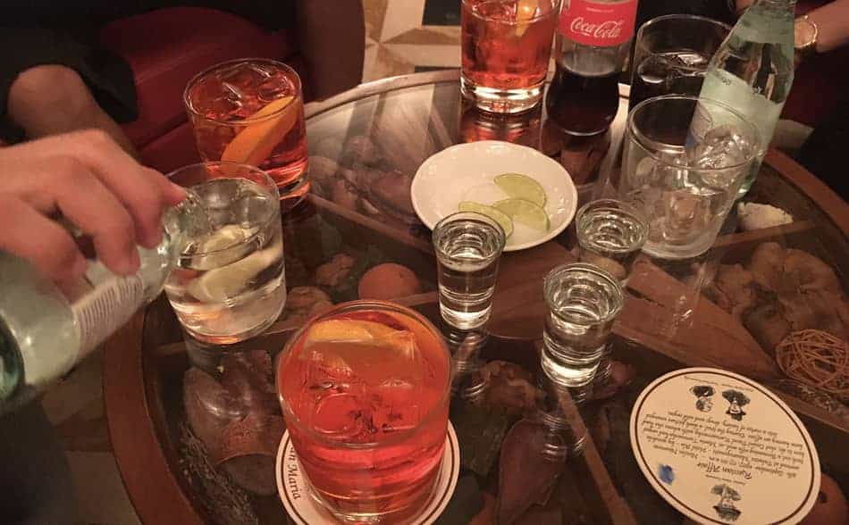 photo of drinks on the table