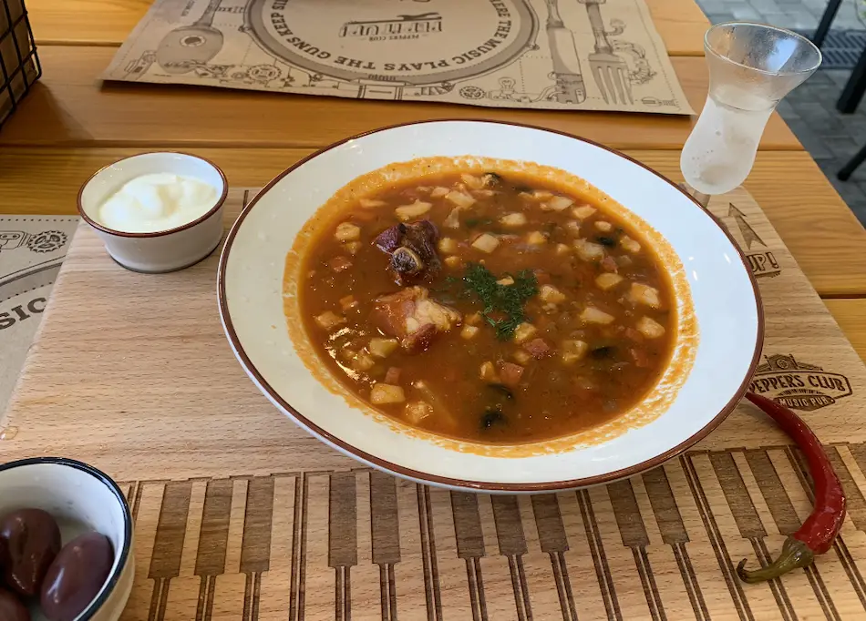 photo of my meal on omad with beans
