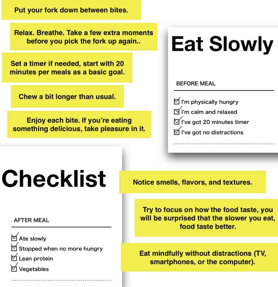 eat slowly to maintain weight after omad