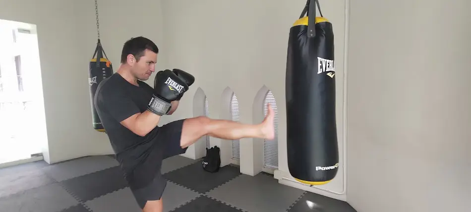 photo of me punching a boxing bag