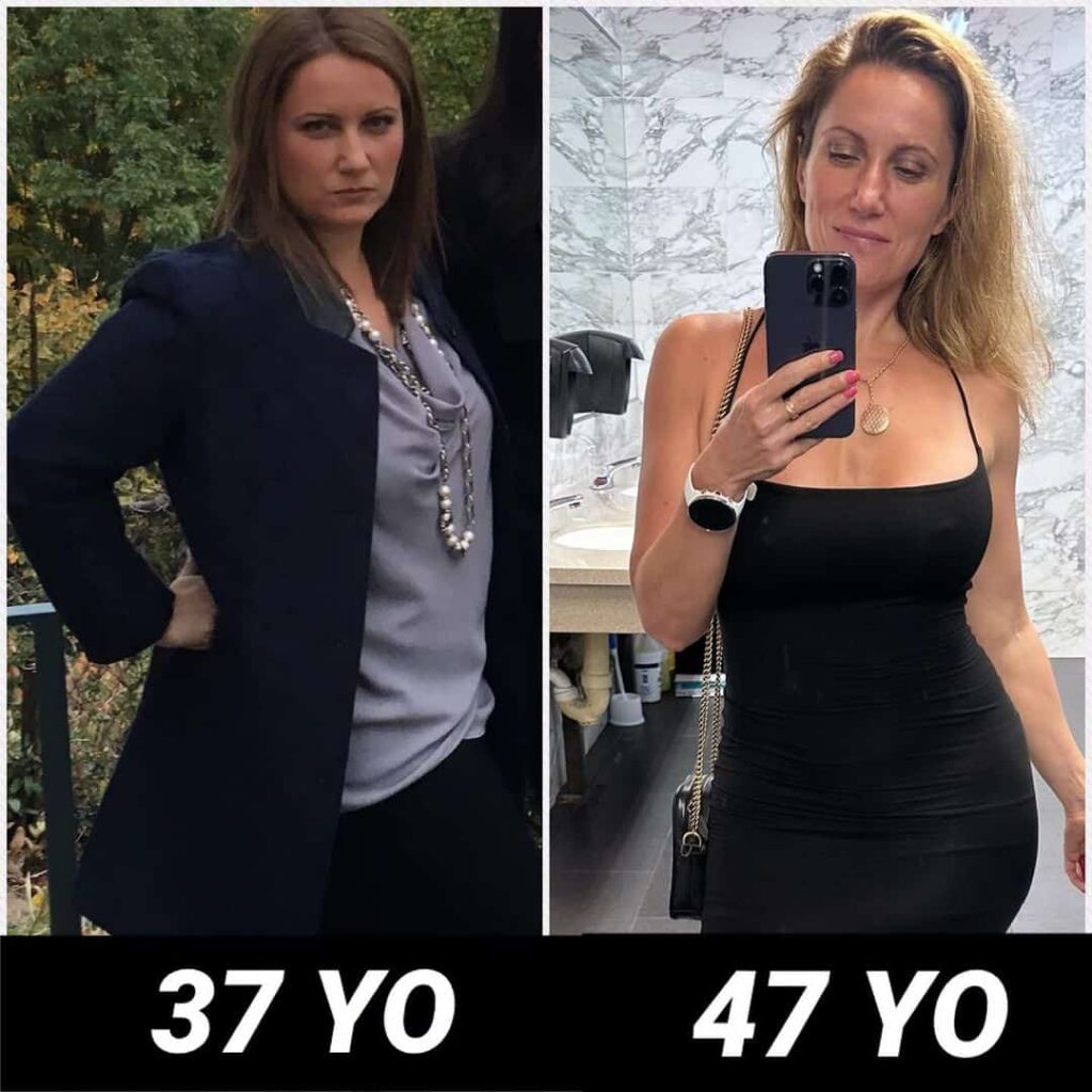 teresa before and after picture OMAD diet