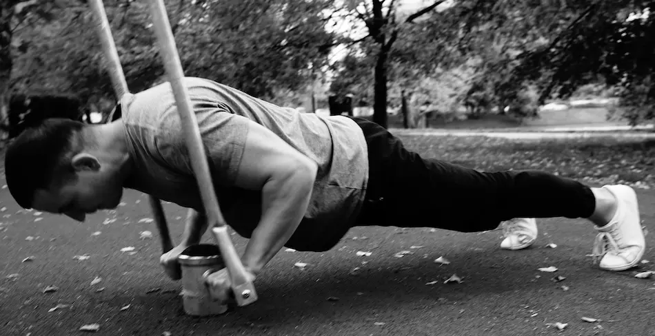 photo of me doing push ups in my local park