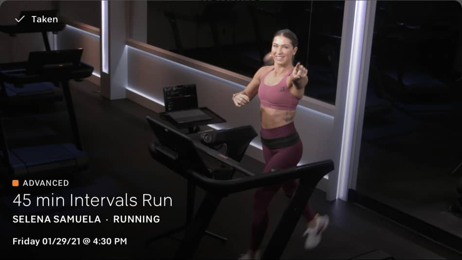 peloton tread interval run