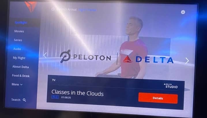 peloton meditation on delta airlines