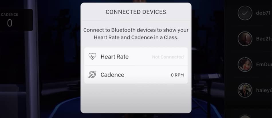 how to connect cadence sensor to peloton app