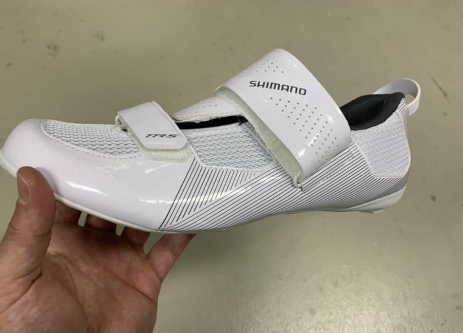 photo of my shinano shoe that works with peloton 