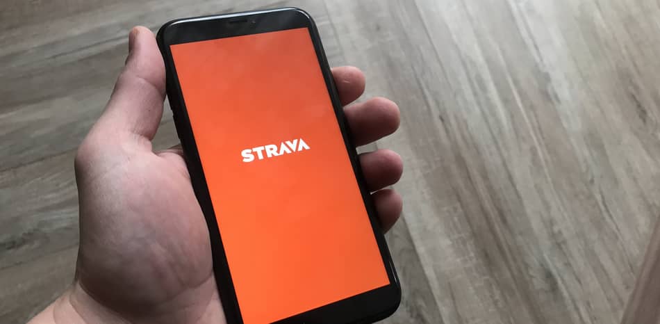 photo of Strava app