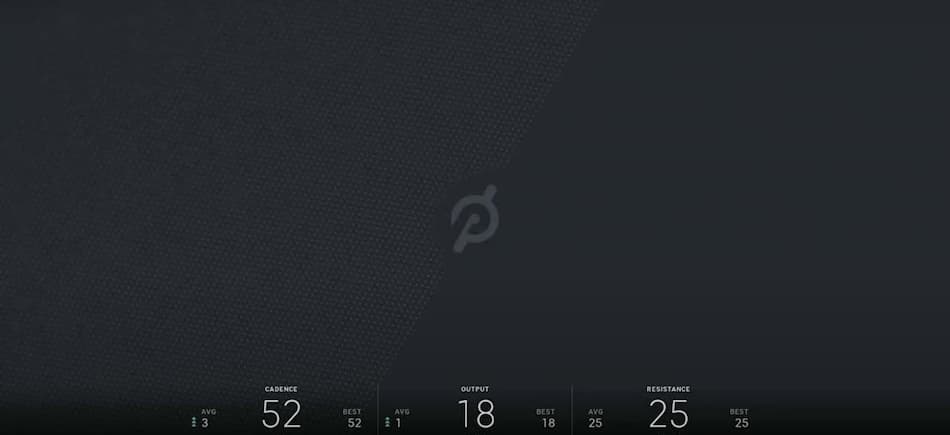 screen from peloton just ride feature