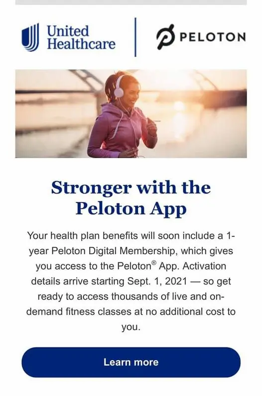 photo of the emails i received from peloton about discount