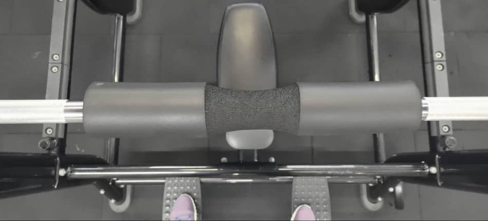 photo of a barbell pad fro the planet fitness gym