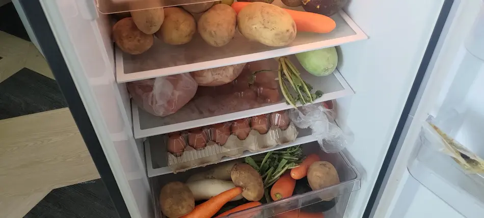 my fridge after shopping on f45 diet