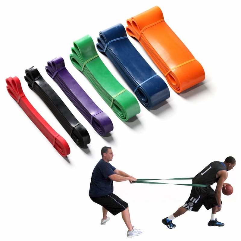 Basketball strength training with resistance bands