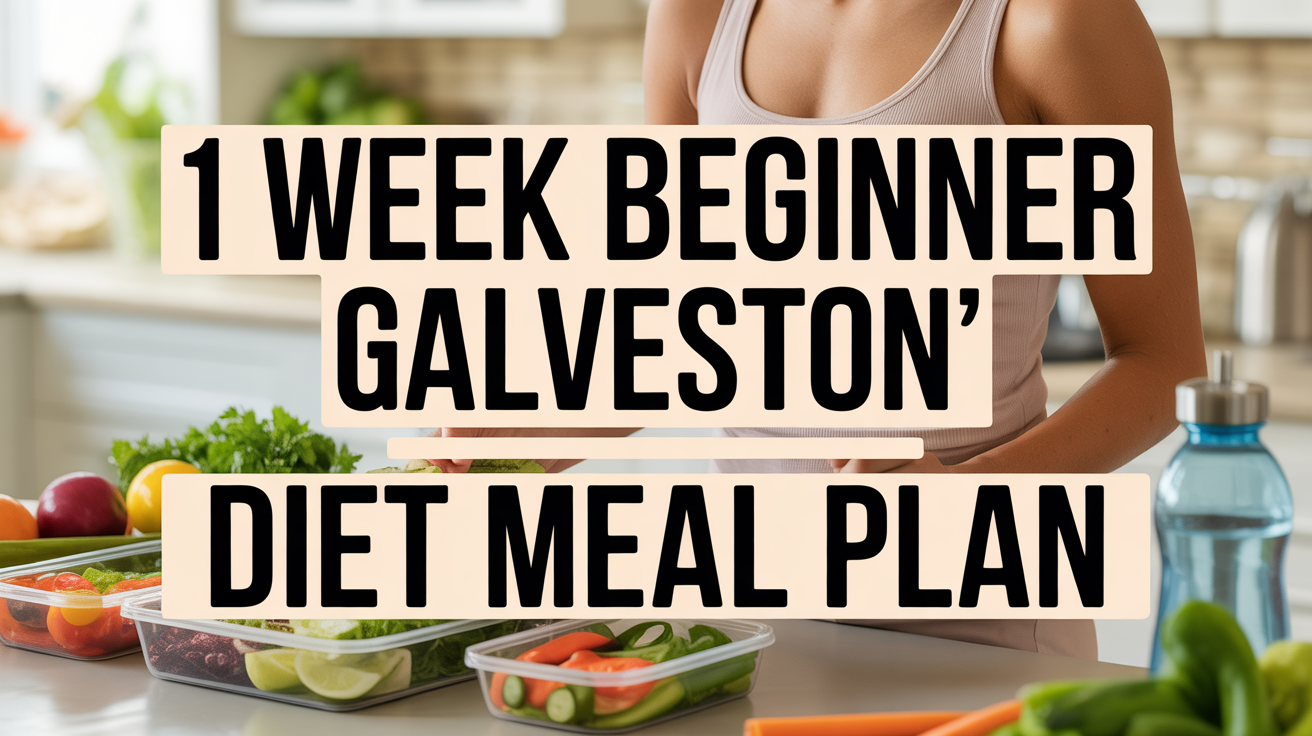 Beginner Galveston Diet Meal Plan for Your First Week