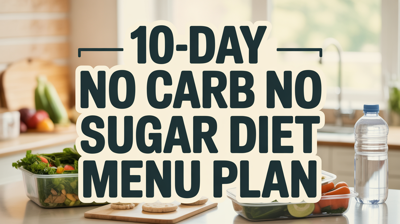 10-Day No Carb No Sugar Diet Menu Plan Guide