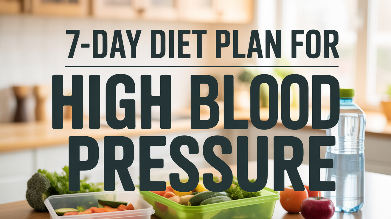 7-Day Diet Plan for High Blood Pressure That Works